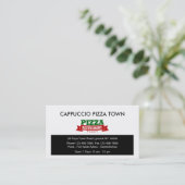 Carte De Visite Restaurant Italien Pizza BusinessCards (Debout devant)