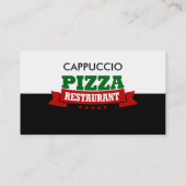 Carte De Visite Restaurant Italien Pizza BusinessCards (Dos)
