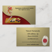 Carte De Visite Restaurant japonais (Devant / Derrière)