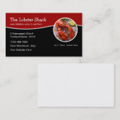 Carte De Visite Restaurant Lobster Seafood Cuisine (Devant / Derrière)