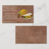 Carte De Visite Restaurant mexicain (Devant / Derrière)