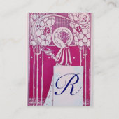 CARTE DE VISITE RESTAURANT MONOGRAM (Dos)