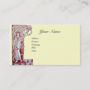CARTE DE VISITE RESTAURANT MONOGRAM