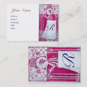 CARTE DE VISITE RESTAURANT MONOGRAM (Devant / Derrière)