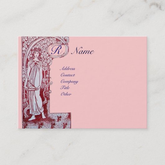 CARTE DE VISITE RESTAURANT MONOGRAMME 2 (Devant)