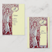 CARTE DE VISITE RESTAURANT MONOGRAMME 2 (Devant / Derrière)