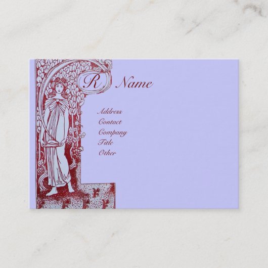 CARTE DE VISITE RESTAURANT MONOGRAMME 2 (Devant)