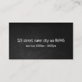 Carte De Visite Restaurant Pizza (Dos)