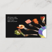 Carte De Visite Restaurant professionnel moderne servant de la nou (Dos)
