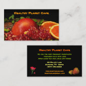 Carte De Visite Restaurant sain de nourriture (Devant / Derrière)