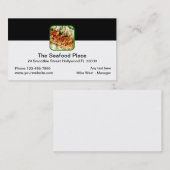 Carte De Visite Restaurant Seafood Design moderne (Devant / Derrière)