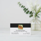Carte De Visite Restaurant Seafood Design moderne (Debout devant)