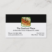 Carte De Visite Restaurant Seafood Design moderne (Devant)