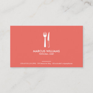 Carte De Visite Restaurant Silverware
