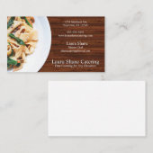 Carte De Visite Restaurant Traiteur Bistro Pâtes Soirée (Devant / Derrière)
