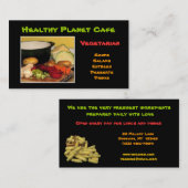 Carte De Visite Restaurant végétarien (Devant / Derrière)