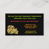 Carte De Visite Restaurant végétarien (Dos)