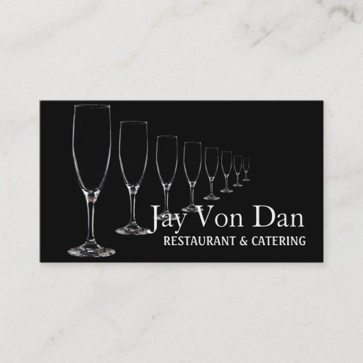 Carte De Visite Restaurant Wedding planner de réception (Devant)