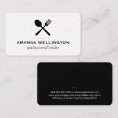 Carte De Visite Restaurateur (Devant / Derrière)