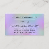 Carte De Visite Restauration (Dos)