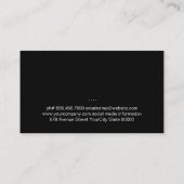 Carte De Visite Restauration (Dos)