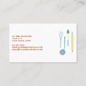 Carte De Visite Restauration (Dos)