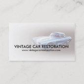 Carte De Visite Restauration 1962 de voiture de Chevy Corvette de (Dos)