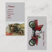 CARTE DE VISITE RESTAURATION AUTO DE VOITURE CLASSIQUE, RÉPARATION (Devant / Derrière)