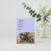 Carte De Visite RESTAURATION AUTOMATIQUE, AUTOMOBILE, garage de ré (Debout devant)