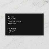 Carte De Visite Restauration automatique classique (Dos)