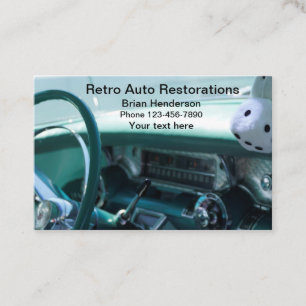 Carte De Visite Restauration automobile classique