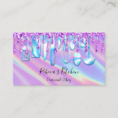 Carte De Visite Restauration Chef personnel Cuisine Holographe Dri (Devant)