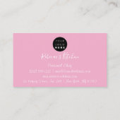 Carte De Visite Restauration Chef Personnel Restaurant Cuisine Ros (Dos)