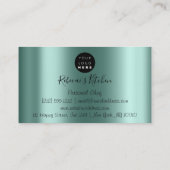 Carte De Visite Restauration Chef Personnel Restaurant Rose Drip G (Dos)