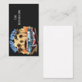 Carte De Visite Restauration classique de voiture de muscle (Devant / Derrière)