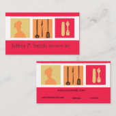 Carte De Visite Restauration culinaire de chef de conceptions (Devant / Derrière)