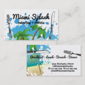 Carte De Visite Restauration de chef d'ustensiles de fourchette (Devant / Derrière)