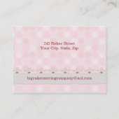 Carte De Visite Restauration de gâteau (Dos)