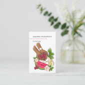 Carte De Visite Restauration de l'organisateur d'événements d'été (Debout devant)