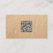 Carte De Visite Restauration de maison Deck Vcard QR (Dos)