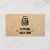 Carte De Visite Restauration de maison Deck Vcard QR (Devant)