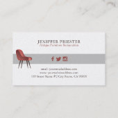 Carte De Visite Restauration de meubles de chaises anciennes (Dos)