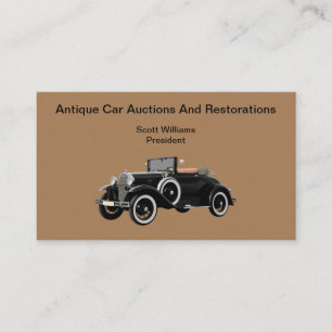 Carte De Visite Restauration de voitures anciennes et enchères
