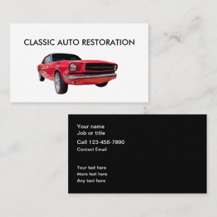Carte De Visite Restauration de voitures classiques de luxe