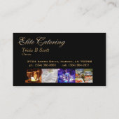 Carte De Visite Restauration d'élite - coutume (Dos)