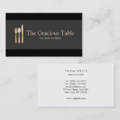 Carte De Visite Restauration des traiteurs (Devant / Derrière)