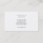 Carte De Visite Restauration des traiteurs (Dos)