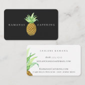 Carte De Visite Restauration d'île d'ananas (Devant / Derrière)