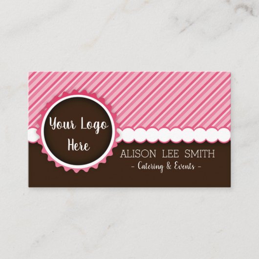 Carte De Visite Restauration et événements chocolat Pas de logo (Devant)