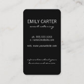 Carte De Visite Restauration Événements Restaurant (Dos)